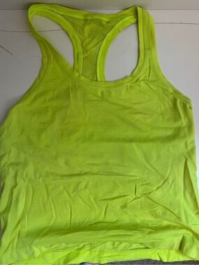 lululemon athletica Neon Yellow Racerback Tank